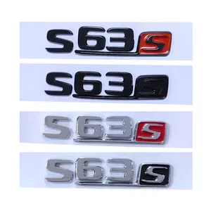 3DABS 자동차 트렁크 C63S E63S S63S 편지 배지 스티커는 C 레벨 E 레벨 S 레벨 C63 메르세데스 벤츠 amg 자동차 부품에 적합합니다.