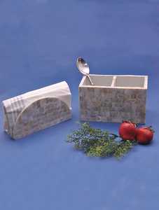 ที่ใส่ช้อนทำจากงาช้างทำจากมุกชั้นวางของสำหรับห้องครัวนำเข้าจากอินเดีย - Product Image 2