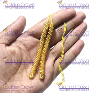 Flecos de alambre de lingote, flecos de oruga, hecho a mano, flecos metálicos - Product Image 6