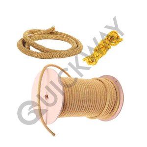 Cuerda de adorno de oro sólido personalizada de la mejor venta para accesorios de uniformes ceremoniales Cuerda de patrón plano con acabado de metal trenzado para uso en bolsas - Product Image 1