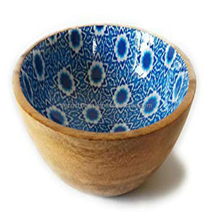 Cuenco de madera esmaltado - Product Image 1