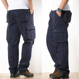 Men's Tactical Cargo <b>Work</b> Trousers Outdoor Pocket Pants Plus Size Latest Designs and Custom Pockets Design Trousers - Product Image 3