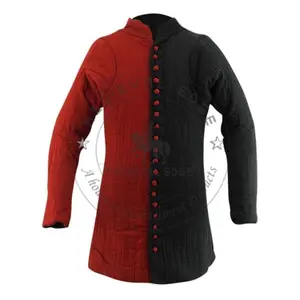 Men's Padded Gambeson Vest Aketon Armor Medieval Knight Surcoat Halloween Roleplaying Costume Dress