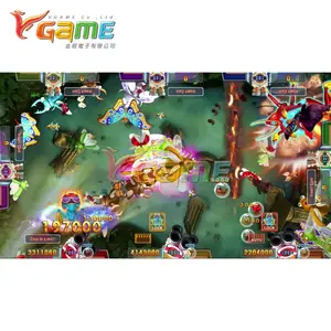 VGAME 6 Player serangga ikan permainan memancing meja mesin