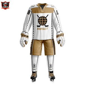 Camiseta de hockey sobre hielo de calidad superior con logotipo personalizable, ropa deportiva para niños y adultos con estilo de conjunto de nombre de equipo personalizado - Product Image 2