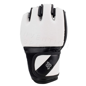Gants de boxe demi-doigt en PU sur mesure en cuir de vachette de haute qualité tailles 12oz et 16oz pour l'entraînement MMA - Product Image 5