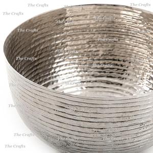 Merveilleux Design Aluminium Argent Couleur Bol De Service Avec Couvercle Forme Ronde Polyvalent Salade Fruits Bol À Soupe - Product Image 6