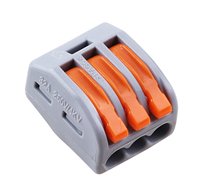 Empujar en conectores de cable 2pin 3pin 5pin conectores y terminales rápido sin tornillos bloques de terminales de buena calidad de bajo precio eléctrica