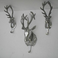 Heetverkopende groothandel wilde dieren wandmontage aluminium kapstokken kledingorganizer voor badkamer woonkamer kleding