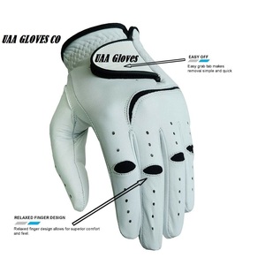 Guantes de Golf para Hombre, Novedad 2024, Logotipo Personalizado, Transpirables, Elásticos, Antideslizantes, Cuero Genuino Cabretta, Izquierdo/Derecho LH/RH - Product Image 3