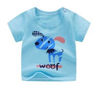 2021 venta al por mayor de alta calidad 100% algodón o-Cuello de los niños de manga corta niños camisetas camiseta en blanco para niños