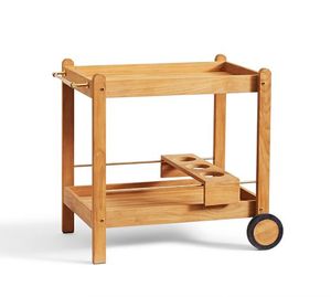 Wooden Teak Trolley Cart Garden Furniture - Product Image 4