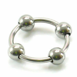 Fabricant direct anneau pénien en acier inoxydable boules de retard Gay adulte Bondage en métal anneaux de pénis en gros - Product Image 1