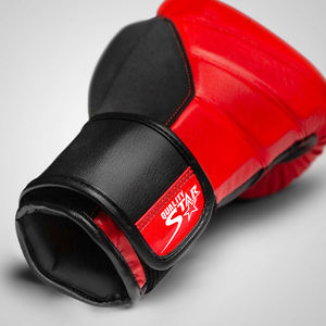 Pakistan Designer Boxing Gloves <b>Red</b> & Black Color <b>Tight</b> Fit Adjustable 16 oz Boxing Gloves For4 Youth - Product Image 5
