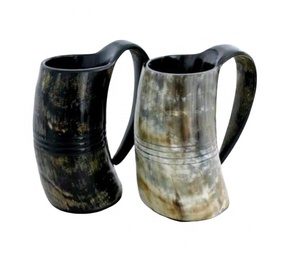 Taza Artesanal de Cuerno de Búfalo Grabada para Fiestas, Eventos, Bodas, Tazas de Cerveza Más Vendidas para Hogares y Restaurantes - Product Image 4