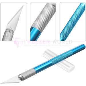 Hot <b>Sale</b> Offer 4 Pieces Craft <b>Knife</b> Hobby <b>Knife</b> With Stainless Steel Blades Kit <b>for</b> Cutting Carving Art Creation Nail Care Tool - Product Image 2
