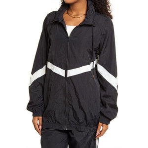 High Quality Durable Using Luxury Brand Gold Wing Thin Custom <b>Woman</b> <b>Windbreaker</b> Jacket Zipper Jackets - Product Image 5