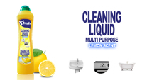 Parfum de citron liquide de nettoyage multi-usages
