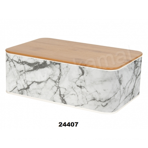 ไม้อะคาเซียและกล่องขนมปังหินอ่อน - Product Image 1