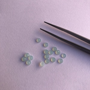 5mm Naturel Aqua Calcédoine Pierre Ronde Rose Coupe En Gros Cabochons Calibrés En Vrac Meilleur Prix D'usine Semi Précieux Véritable - Product Image 2