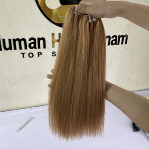 Trama de cabello eslavo ruso, cutícula profesional de alta calidad, sedosa, recta, doble estiramiento, Color marrón, venta al por mayor de fábrica - Product Image 4