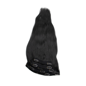 Extension de cheveux humains péruviens, lisses, bouclés, ondulés, vierges, de haute qualité, avec Clip, vente en gros - Product Image 2