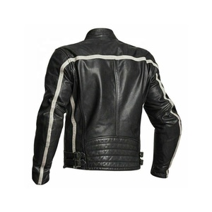 Chaqueta de Motociclista de Cuero Vacuno Personalizada en Oferta, Estilo Biker, Tela de Lona, Ropa Protectora de Moda para Primavera - Product Image 2
