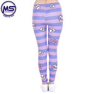 Leggings de sport respirants et antibactériens en tricot ODM personnalisés pour femmes, taille haute, yoga, gym, fitness, avec design sans couture - Product Image 3