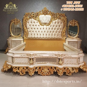 Chevets de style européen haut de gamme, meubles de chambre à coucher modernes et luxueux, bois de teck sculpté à la main, taille personnalisée - Product Image 6