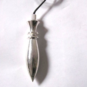 Pendules Karnak plaqués argent couleur chakra 60 mm - Product Image 1