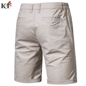 Shorts Bermuda Homme en Coton et Élasthanne Couleur Unie, Taille Mi-Haute Élastique, Style Décontracté, Tissu Tricoté Respirant - Product Image 5