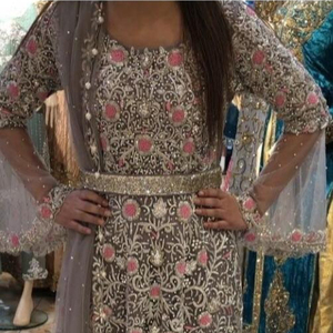 2019 elegante vestido asimétrico indio/pakistaní para boda/fiesta para mujeres de talla grande - Product Image 1