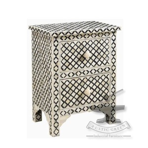 Table d'appoint polyvalente en incrustation d'os au design abstrait pour l'atelier de restauration Entrepôt Maison Salon Appartement Utilisation pour les hôtels - Product Image 1