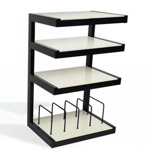 Counter Four Glass Shelf Hi-fi Audio Vinyl <strong>Rack</strong> for Vinyl <strong>Records</strong>, Turntable, Amplifier, Electronic Device - Product Image 2