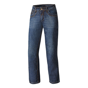 กางเกงยีนส์ขายาวสำหรับผู้ชายกางเกงยีนส์ซีดสไตล์พับเบาสำหรับรถจักรยานยนต์ - Product Image 2