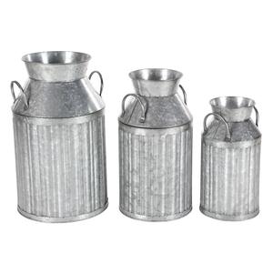 Manufacturer & Exporter of Galvanized Milk Container Classic Indian Stylish Planter Best Selling Handmade <b>Vintage</b> Flower <b>Vase</b> - Product Image 5