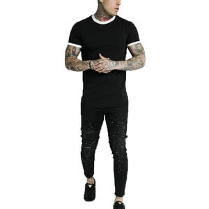 OEM de alta calidad al por mayor T camisas en tejido suave con logotipo personalizado en precio barato vaqueros Fitness Unisex - Product Image 2