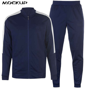 Conjunto de chándal atlético para hombre, ropa deportiva para correr, chándal completo con contraste para gimnasio - Product Image 4