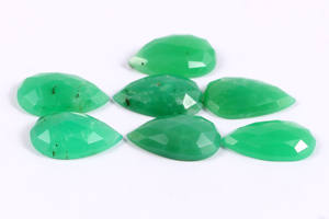 พลอยลูกแพร์เจียระไนทรงหลวมขนาด13X10มม.,พลอยธรรมชาติตัดดอกกุหลาบ - Product Image 3