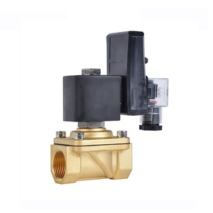 1 12 NPT 10 Bar 12 V ayarlanabilir gaz Solenoid vanalar haneli zamanlayıcı zamanlanmış selenoid vana piston montajı - Product Image 5