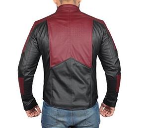 Veste en cuir de mouton 2021, 1 pièce, série Super Hero, veste décontractée unisexe à fermeture éclair, nouveaux arrivages - Product Image 4