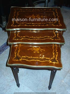 Nhà Máy Trực Tiếp Bán Rococo Phong Cách Làm Tổ 3 Bảng Nest Bàn Cà Phê Glass Nest Của Bảng Chất Lượng Cao - Product Image 5