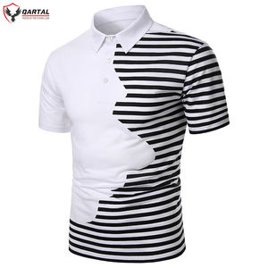 T-shirt polo en coton de haute qualité pour homme avec fermeture à bouton solide Logo personnalisé Impression pratique et écologique pour le tennis et le golf - Product Image 2