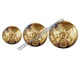 Servicio de diseño OEM Requisito personalizado 100% Botones de reproducción americanos uniformes con logotipo de metal y latón - Product Image 4