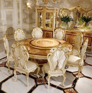 Luxury Classical <b>Dining</b> Room Furniture Set With 8 Chairs - Product Image 1
