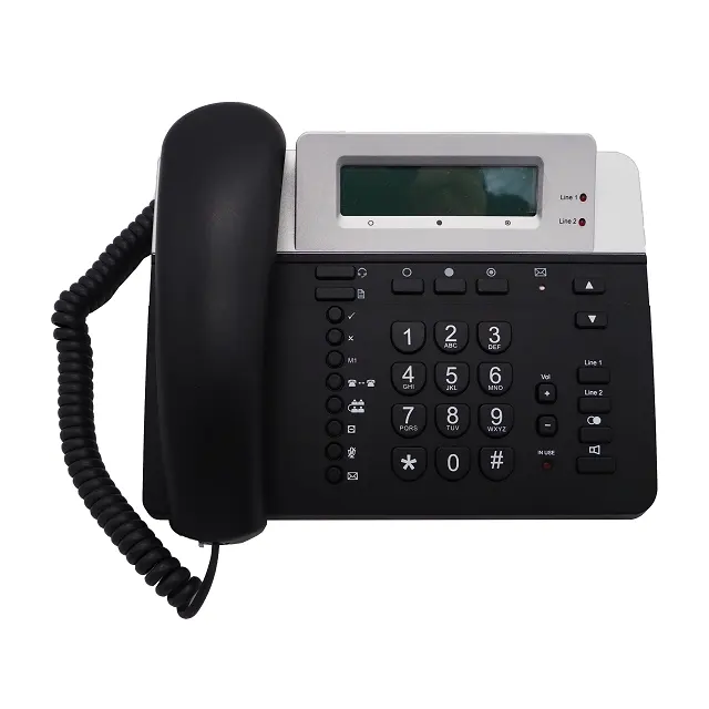 SIP Phone HD Cheap Basic Voip Telephone Color LCD IP WiFi Corded POE Phone Desktop Factory Price PH637N Call Center