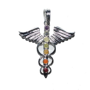 Colgantes de chakras de Metal, piedra curativa con forma de pájaro de 40-50mm, diseño antiguo hermoso - Product Image 1