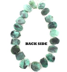 20ชิ้นพลอยมรกตสีเขียวธรรมชาติชุดหินประจำเดือนมีนาคมสำหรับทำเครื่องประดับหินหยาบที่ไม่ผ่านการบำบัด - Product Image 5