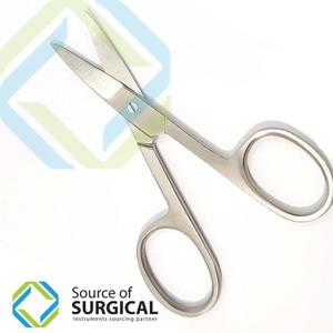 Ciseaux à cuticules professionnels et ciseaux de manucure à lame en acier inoxydable, manche en céramique, pour droitiers, durables - Source chirurgicale - Product Image 2