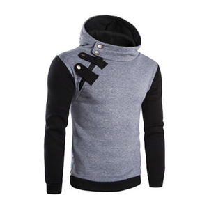 Style de mode masculine, sweat à capuche en coton molletonné à col long pour vêtements masculins - Product Image 2
